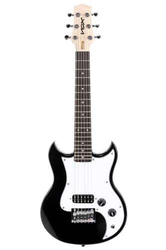 VOX(ヴォックス) ミニギター SDC-1 mini BK ブラック ショートスケール レギュラーチューニング対応 手の小さな女性やお子様に最適 キャリーバッグ付属の外観・全体像 画像
