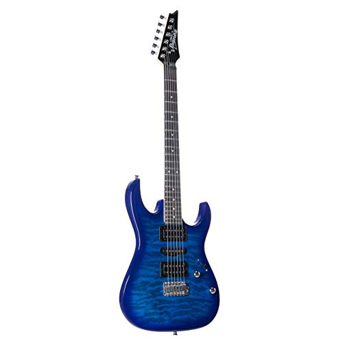 Ibanez(アイバニーズ) GIOシリーズ エレキギター Transparent Blue Burst GRX70QA-TBB 1枚目 画像