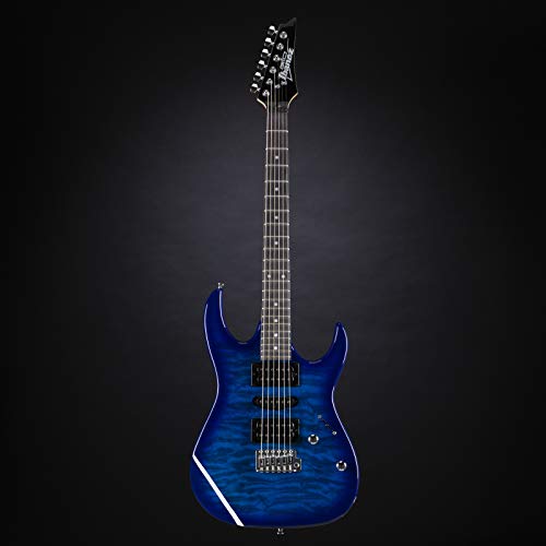 Ibanez(アイバニーズ) GIOシリーズ エレキギター Transparent Blue Burst GRX70QA-TBB 中間 画像