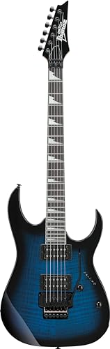 Ibanez(アイバニーズ) GIOシリーズ エレキギター ダブルロッキングトレモロ搭載 Transparent Blue Sunburst GRG320FA-TBSの外観・全体像 画像