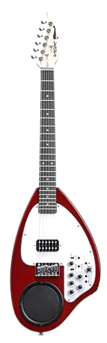 VOX(ヴォックス) アンプ内蔵ギター APC-1 リズムマシン搭載/エフェクター内蔵/トラベルギター/電池駆動 レッドの外観・全体像 画像