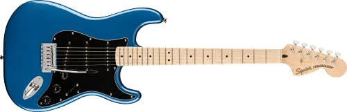 Squier by Fender エレキギター Affinity Series™ Stratocaster®, Maple Fingerboard, Black Pickguard, Lake Placid Blue ソフトケース付きの外観・全体像 画像