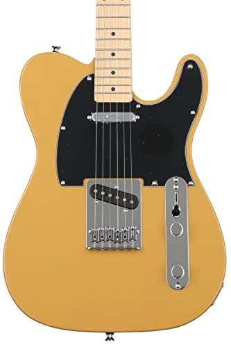 Squier by Fender エレキギター Affinity Series™ Telecaster®, Maple Fingerboard, Black Pickguard, Butterscotch Blonde ソフトケース付きの特徴・詳細 画像