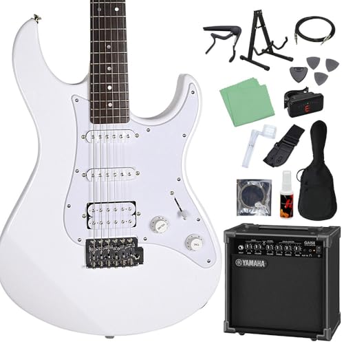 YAMAHA PACIFICA012 エレキギター 入門モデル SSHピックアップ ヤマハ パシフィカ (ヤマハアンプ初心者セット, ホワイト) 1枚目 画像