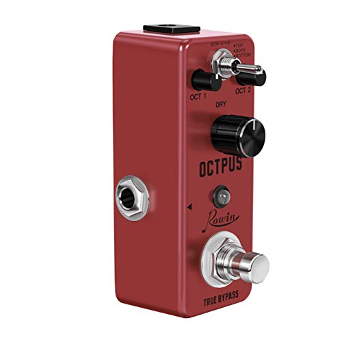 Rowin Octave エレキギターとベースのためのデジタルOctpusギターエフェクトペダル LEF-3806の詳細・まとめ 画像