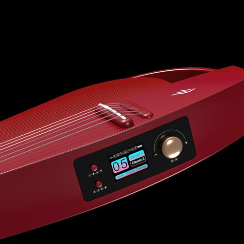 Enya NEXG 2N クラシックギター オールインワンスマートオーディオギター ナイロン弦 カーボンファイバー製 50Wワイヤレススピーカー、内蔵ループ機能、ワイヤレスペダルとギターバッグ付き【レッド】の特徴・詳細 画像