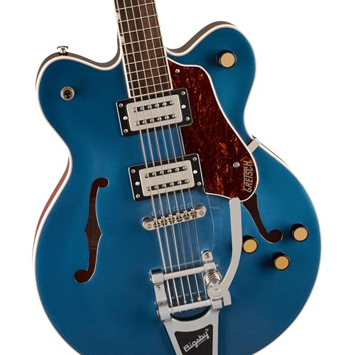 GRETSCH グレッチ セミアコ G2622T Streamliner™ Center Block Double-Cut with Bigsby®, Laurel Fingerboard, Broad’Tron™ BT-3S Pickups, Dark Denim ソフトケース付きの特徴・詳細 画像