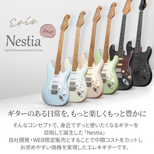 Eris. Nestia べっ甲ブラック エレキギター ローステッドメイプルネック SSHピックアップ コイルタップ対応 エリス 最後 画像