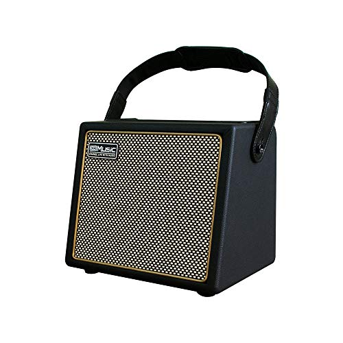 Coolmusic BP MINI アコースティック ギター アンプ、30 ワット BT スピーカー マイク入力付き充電式ポータブル アンプ ボリューム バス トレブル コントロール リバーブ コーラス効果をサポートの外観・全体像 画像