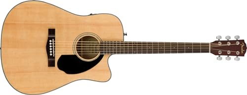 Fender エレキアコースティックギター CD-60SCE, Natural ソフトケース付属の外観・全体像 画像