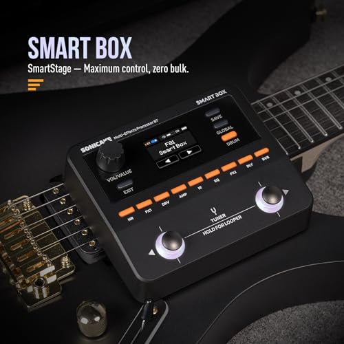 SONICAKE QME-20 スマートボックス - ギター用マルチエフェクトペダル 130+エフェクト、NAM/IRサポート、ルーパー、チューナー/メトロノーム内蔵、ポータブルエフェクトプロセッサ、USBオーディオインターフェイス、ステレオ出力の詳細・まとめ 画像