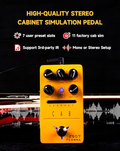 FLAMMA FS07 ステレオ キャビネット シミュレーション ペダル 11 工場 キャブ シム ファイル サポート ソフトウェア 編集 3rd パーティ IR ロード 7可読 プリセットの詳細・まとめ 画像