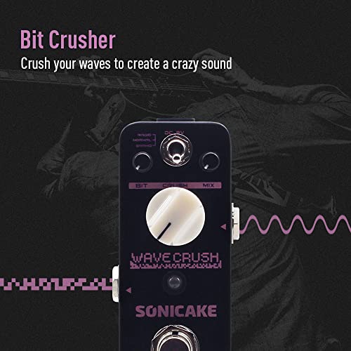 SONICAKE ビットクラッシャー ギター エフェクター ペダル サンプラー付き Wave Crushの詳細・まとめ 画像
