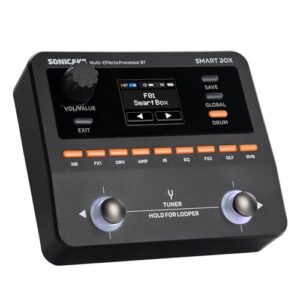 SONICAKE QME-20 スマートボックス - ギター用マルチエフェクトペダル 130+エフェクト、NAM/IRサポート、ルーパー、チューナー/メトロノーム内蔵、ポータブルエフェクトプロセッサ、USBオーディオインターフェイス、ステレオ出力 1