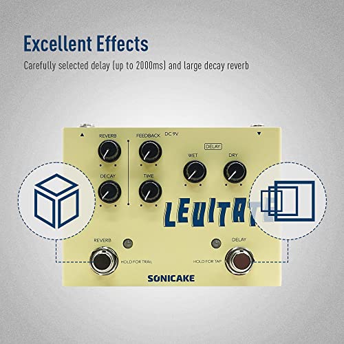 SONICAKE ディレイ&リバーブ エフェクター Levitateの特徴・詳細 画像