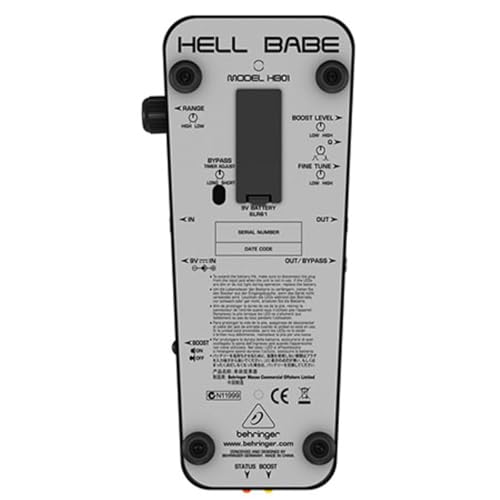 ベリンガー ギターエフェクター 光学式 ワウペダル HELLBABE HB01の特徴・詳細 画像