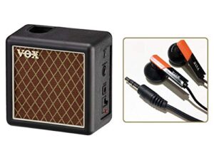 VOX (ヴォックス) 卓上 ミニ スタック アンプ amPlug2 Cabinet AP2-CAB + VOX ロゴ入り イヤホン セット 1