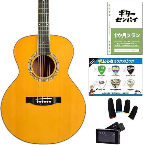 Eris. Aproa アコースティックギター 弾きやすい628mmスケール エリス アプロア (超初心者セット／動画サポート付き, グロス/ヴィンテージナチュラル)の外観・全体像 画像