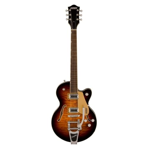 GRETSCH グレッチ セミアコ G5655T-QM Electromatic® Center Block Jr. Single-Cut Quilted Maple with Bigsby®, Sweet Tea ソフトケース付きの外観・全体像 画像