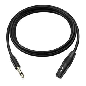 3ピン オス - 6.35mm ケーブル バランス 6.35mm オス - 3ピン メス ステレオ ギター ヘッドフォン マイク コネクタ用 1