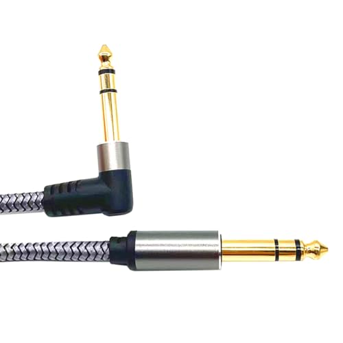 ギターケーブル、1m / 2m 6.35mm to 6.35mm TRS ステレオケーブル スタジオモニター用 電子キーボードミキサー 楽器ケーブルの特徴・詳細 画像