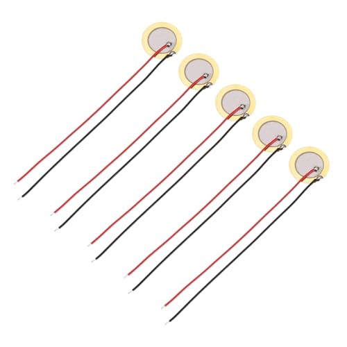 uxcell 圧電ブザー 5個セット 圧電サウンダ 15mm 汎用ブザー 厚さ0.33 mm セラミックブザー セラミックディスク 電子機器 アラーム・センサー用の外観・全体像 画像