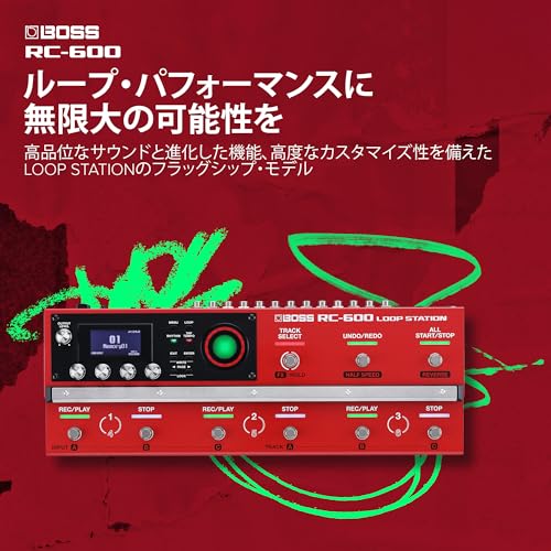 BOSS ボス ループステーション RC-600 多機能ルーパー フロア型 6トラック 200種類の内蔵リズム 16種類のドラム ギター/ボーカル/MIDI対応の詳細・まとめ 画像