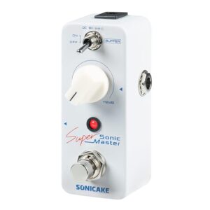 SONICAKE クリーン ブースター ギター エフェクター ペダル Sonic Super Master 1
