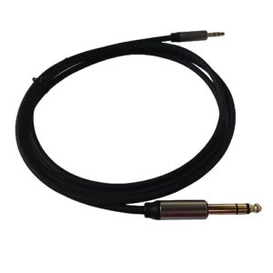 6.35mmから3.5mmケーブル エレキギターサウンドミキサー用 電子ドラム シールドライン ノイズリダクション 6.35mmから3.5mm デュアルチャンネル オス-オス エレキギター用3.5ケーブル 1