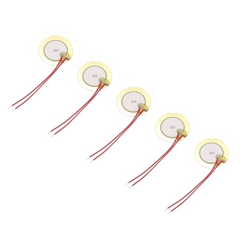 uxcell 圧電ブザー 5個セット 圧電サウンダ 35mm 汎用ブザー 厚さ0.43 mm セラミックブザー セラミックディスク 電子機器 アラーム・センサー用の外観・全体像 画像