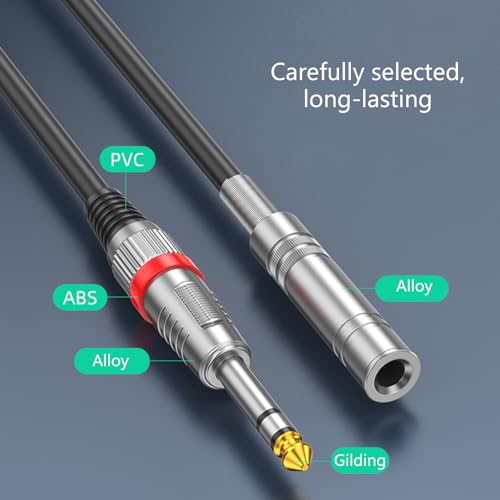 6.35mmオスメスケーブル合金シールド設計伝送強化聴覚ビデオライン聴覚コネクタラインの特徴・詳細 画像