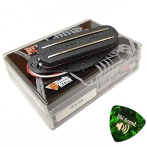 GOTOH Pickups TWIN-RAIL BK(ブラック) 日本製シングルサイズ・ハムバッカー エレキギター用ピックアップ【Ebiピック付き】【twinrail-bk】 1