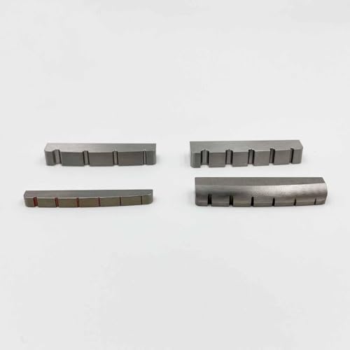 Generic エレキギター用ナット チタン合金製 ギターアクセサリー スロット付き 交換用パーツ, 42x3.5x5.1mmの特徴・詳細 画像