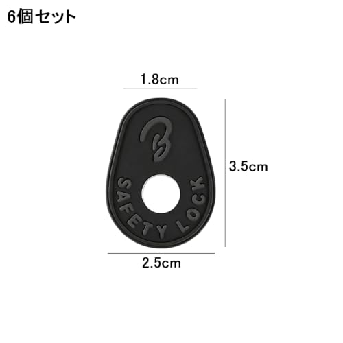 ストラップロック シリコンパッド 6個セット ギターストラップ 落下防止 滑り止め ストラップピン クッション ギター ベース 兼用 楽器 パーツ 脱落防止 簡単 取り付け 防脱 ブラックの詳細・まとめ 画像