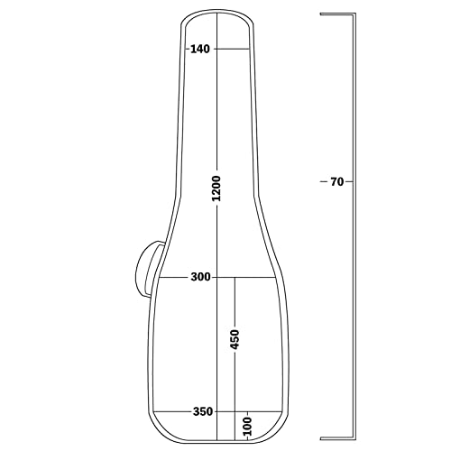 キクタニ ベースギター用 ギグバック 20mm厚クッション リュックタイプ GVB-30B ブラックの特徴・詳細 画像