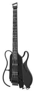 Donner×MIYAVI HUSH X LIVE PRO エレキギター トラベルギター ヘッドレス 着脱式アンプ搭載 アンプモデリング＆エフェクト内蔵 ブラック 1