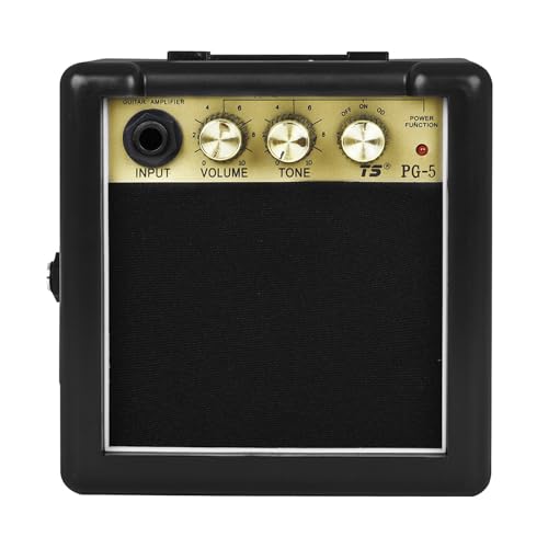 5Wギターアンプ充電式ギターアンプポータブルアコースティックエレクトリックギタースピーカー楽器部品の外観・全体像 画像