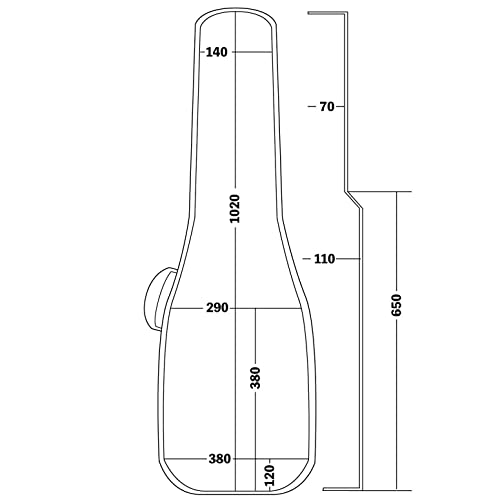 キクタニ クラシックギター用 ギグバック 20mm厚クッション リュックタイプ GVB-30C ブラックの特徴・詳細 画像