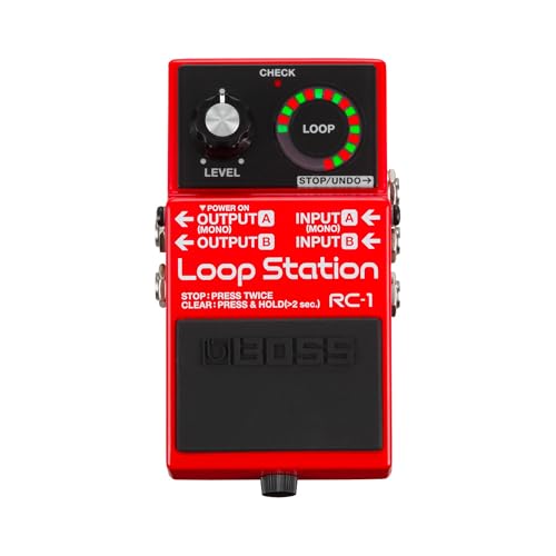 BOSS ボス ループステーション RC-1 ルーパー コンパクトペダル型 シンプル操作 練習/作曲/パフォーマンス Loop Station コンパクトエフェクターの外観・全体像 画像