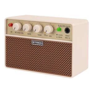 STRICH ミニベースアンプ 5W x 2 ポータブル ワイヤレス接続機能付き クリーン&ドライブチャンネル付き エレキベース用 SBA-10 1