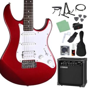 YAMAHA PACIFICA012 エレキギター 入門モデル SSHピックアップ ヤマハ パシフィカ (ヤマハアンプ初心者14点セット, レッドメタリック) 1