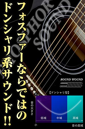 Phoenix アコースティック ギター 弦 フォスファーブロンズ PHOSPHOR_BRONZE Warm Bright Tone 3set 透明感ある音 ドンシャリ感 ポールエンド色分け/お手入れクロス＆ピック 付き (ライト/Light)の特徴・詳細 画像